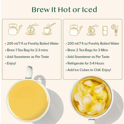VAHDAM Organic Himalayan Green Tea | 15 Tea Bags | Weight Loss, Stress Relief, Antioxidant-Rich, Low Caffeine | Iced or Hot Brew | Non GMO, Gluten-Free, Naturally High Grown