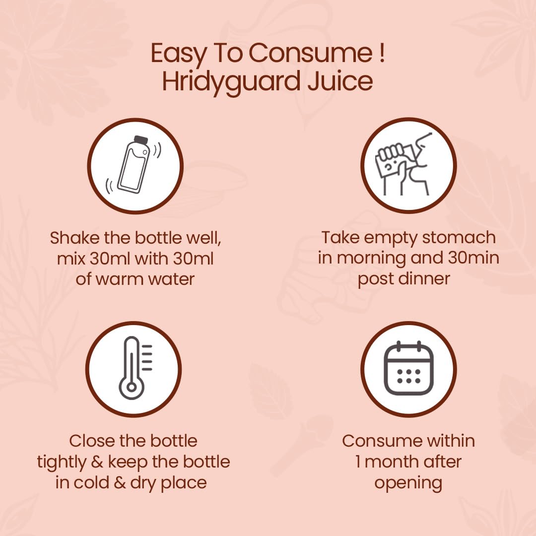 Krishna's Hridyguard Juice – Enriched With 11 herbs - Herbal Extract Drink for Daily Wellness - 1000 ml