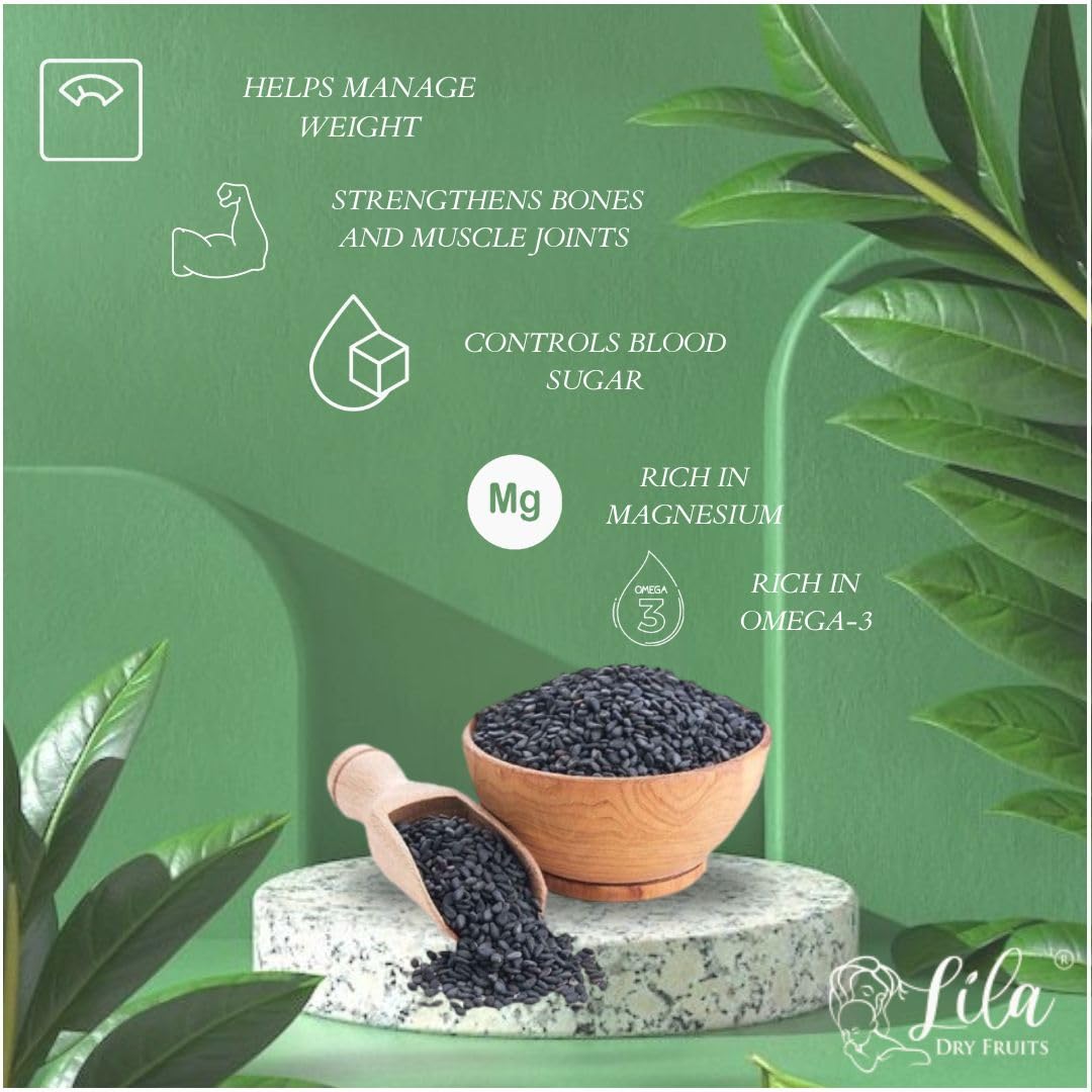 LILA DRY FRUITS Basil Seeds 500 Gms Jar Pack | Raw Organic & Natural Sabja Seed | Tukmaria Beej for Diet, Rich in Proteins and Minerals | Sabza Bij Low Calorie Snack Perfect for Gifting