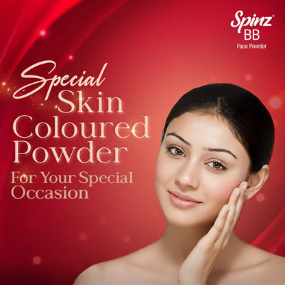 Spinz BB Brightening & Beauty Face Talc for Instant Brightness | Lasts 2X Longer, Covers Dark Spots and Blemishes, Gives Soft and Smooth Skin (Natural Beige) – 70 gm