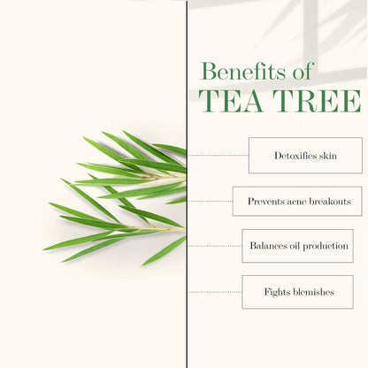 Good Vibes Tea Tree Skin Cleansing Toner 120 ml, Hydrating Light Weight Anti Acne Moisturizing Face Toner for All Skin Types, Natural, No Alcohol, Parabens & Sulphates, No Animal Testing