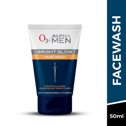 O3+ ALPHA MEN Bright Glow Face Wash 50g