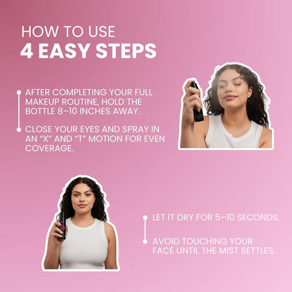 Suroskie Fix Till Dawn Makeup Fixer 100Ml | Long Lasting Makeup Setting Spray With Matte Finish | Niacinamide & Hyaluronic | Lasts Up To 15Hrs | Non Sticky, Quick Drying & Waterproof | All Skin Types