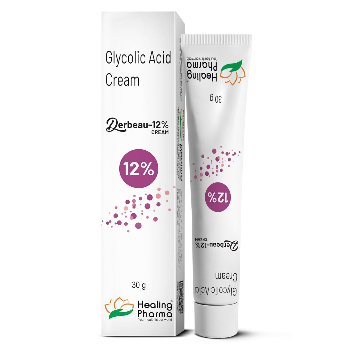 Healing Pharma - Derbeau® Glycolic Acid Cream 12% W/W, 30g