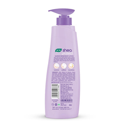 Joy Shea Protect Winter Body Lotion 400ml | For Skin Barrier Repair | 48 Hour Nourishment WIth Ceramide & Shea Butter | Fast Absorbing & Non Greasy Lotion | Velvety Soft Skin | For Normal to Dry Skin