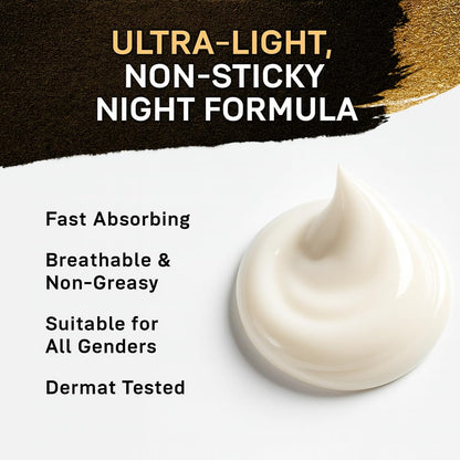 Blu Essentials Vitamin C Night Cream for Women and Men | for Glowing Skin | Suits For Both Oily & Dry Skin | Dark Spot Removal, Anti-Ageing | 50ml