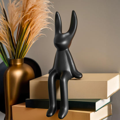 Nostrae Rabbit Show Pieces for Home Decor Living Room Decor Items | Cute Animals Showpieces Gift Item for Decoration | Center Table Tv Showcase Shelf Office Desk Interior Statue Figurines