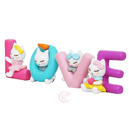 eCraftIndia Plastic Love Animated Characters Decorative Showpiece for Home Decor Living Room Bedroom | Valentine Gift for Girlfriend Boyfriend Husband Wife Her Him | Valentines Day Decoration Items