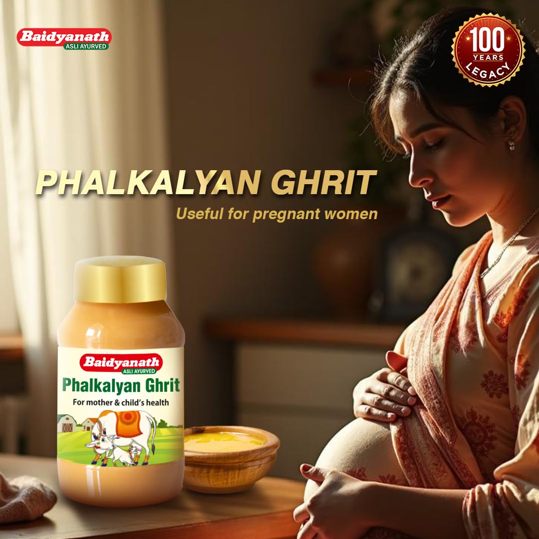 Baidyanath Phalkalyan Ghrita - 100 ml | Ayurvedic Blend with Withania, Triphala, and Asparagus for Women