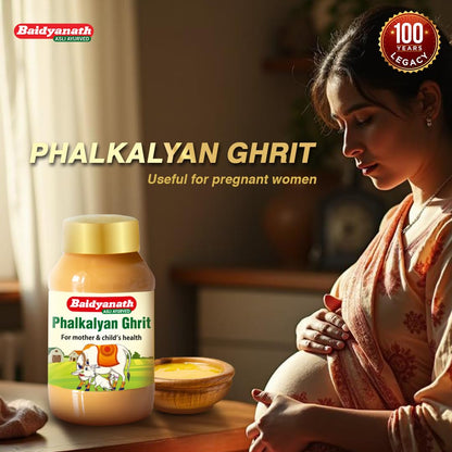 Baidyanath Phalkalyan Ghrita - 100 ml | Ayurvedic Blend with Withania, Triphala, and Asparagus for Women