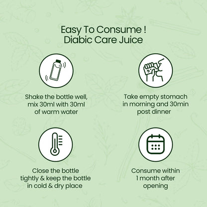 Krishna's Diabic Care Juice - 1000 ml | Blend of 11 herbs Methi, Amla, Karela, Jamun, Kutki, Guduchi & 5 other herbs to manage sugar levels | Made in India