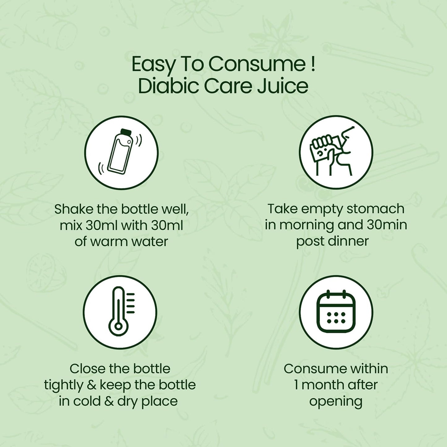 Krishna's Diabic Care Juice - 1L | Clinically Proven Diabetic Care | Blend of 11 Herbs Methi, Amla, Karela, Jamun, Kutki, Guduchi & 5 Other Herbs to Manage Sugar Levels, Clinically Proven