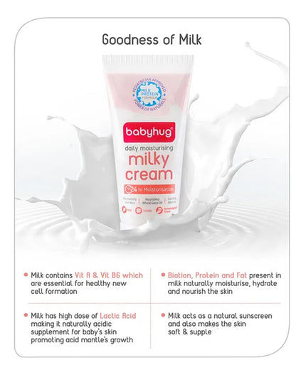 baby cream, baby moisturizer, newborn baby cream, baby face cream, baby body cream, baby moisturizing cream, gentle baby cream, baby cream sensitive skin, milk protein baby cream, aloe vera baby cream, Babyhug baby cream, newborn skincare