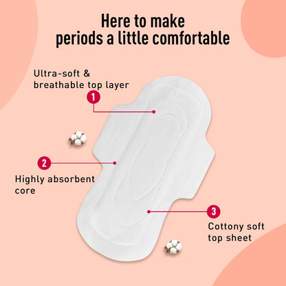 Sirona Max Sanitary Pads for Women | XL (Pack of 30 Pads) | 100% Rash Free & Toxic-Free | Organic Cotton Sanitary Pad | Up to 0% Leakage, Comfortable & High Absorbency