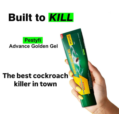 Advance Golden Gel Cockroach Killer 50g | Herbal, Non-Toxic, Odourless | Child & Pet Safe | Long-Lasting | Indoor & Outdoor Safe | Safe for Home & Travel Friendly