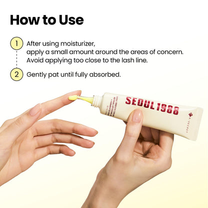 K-SECRET SEOUL 1988 Eye Cream : Retinal Liposome 4% + Fermented Bean, wrinkle care, anti-aging, skin elasticity, pigmentation, brightening, retinol, 30ml/1.01 fl.oz.
