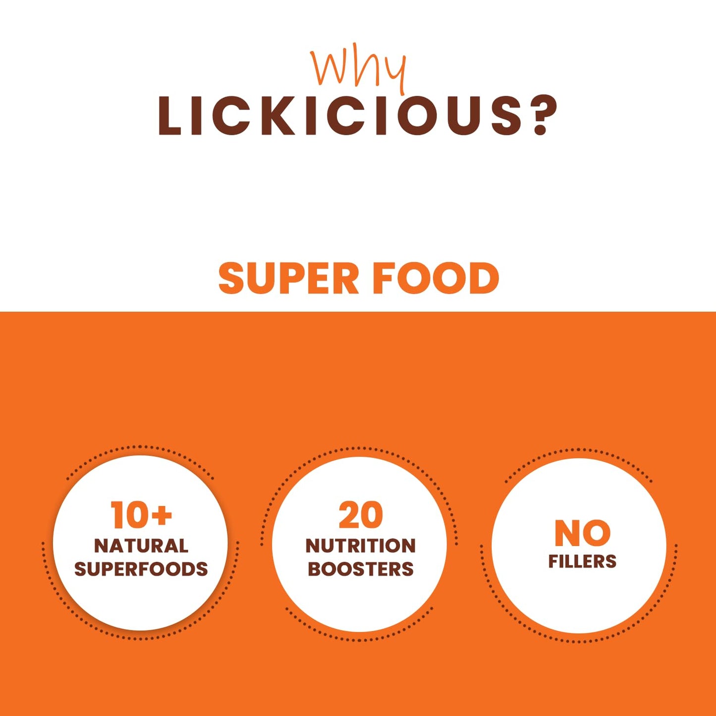 LICKICIOUS Super Food Topper 100g | Powdered Puppy & Adult Dry Dog Food Supplement with Chicken, Fish Oil for Stronger Bones, Joints, Immunity | Healthy Skin & Shiny Coat | 10+ Natural Superfoods