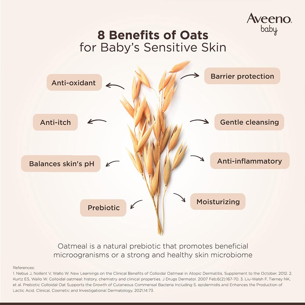 Aveeno Baby Dermexa Moisturising Cream 100G With Triple Oat Complex And Ceramides To Soothe And Relieve Dry, Itchy, Sensitive Skin|Us Pediatrician Recommended|No Added Fragrance, Cortisone Or Dyes
