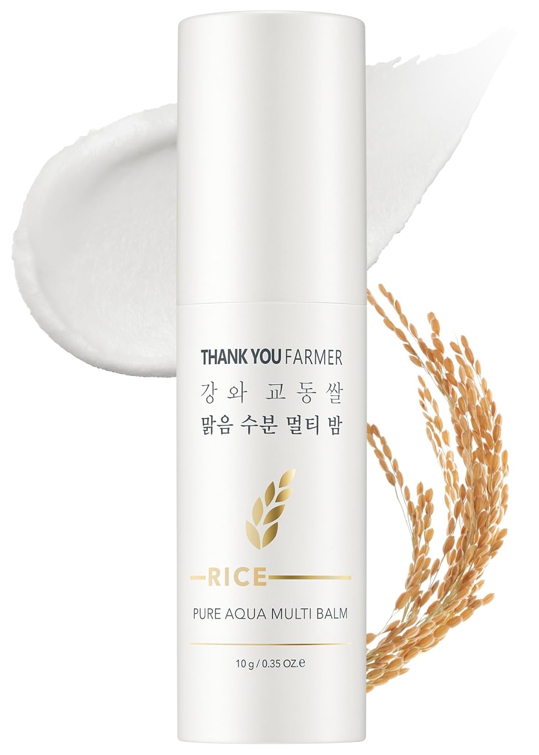 THANKYOU FARMER Rice Pure Aqua Multi Balm (30ml) Deep Moisturizing, Barrier Enhancing Stick Formula Balm With 5 Ceramides & Rice Extract, Hydration Boost For Dry & Sensitive Skin, Soothing Moisture Locking Cream, Korean Skincare