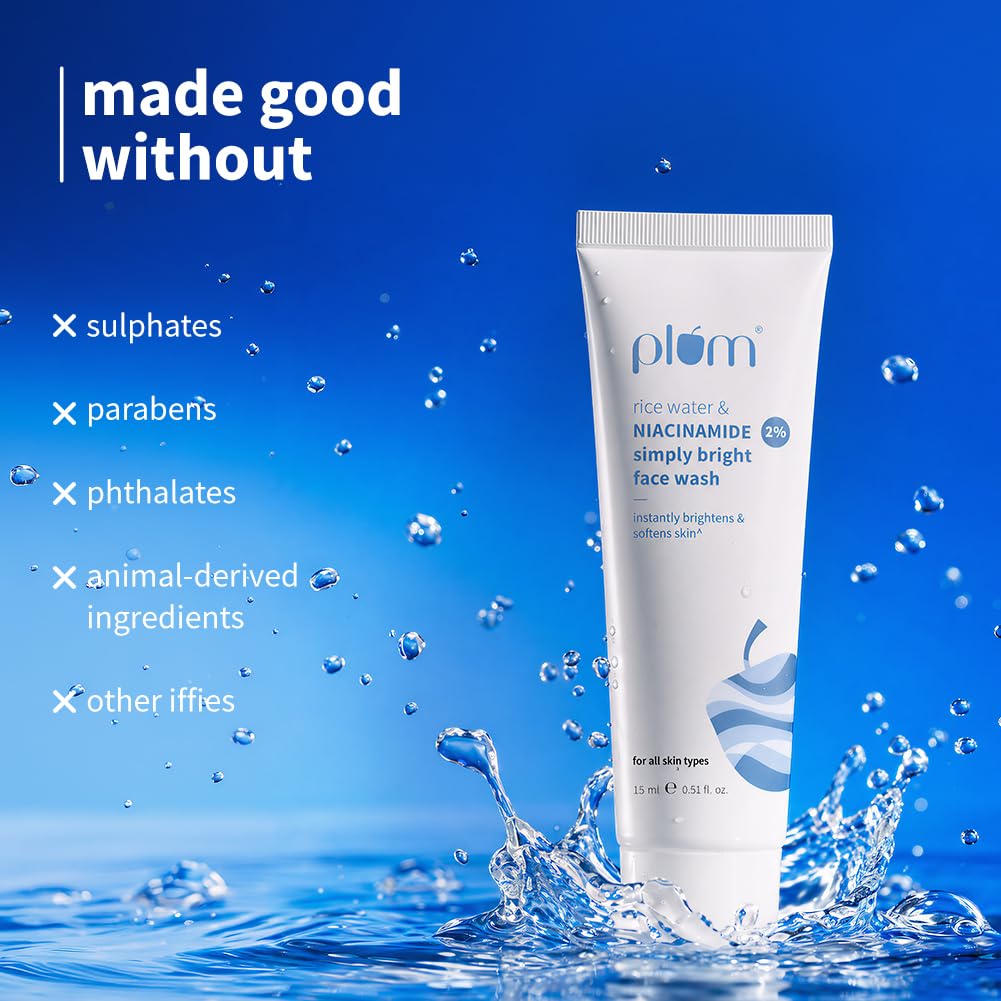 Plum Simply Bright 2% Niacinamide Face Wash 15ml