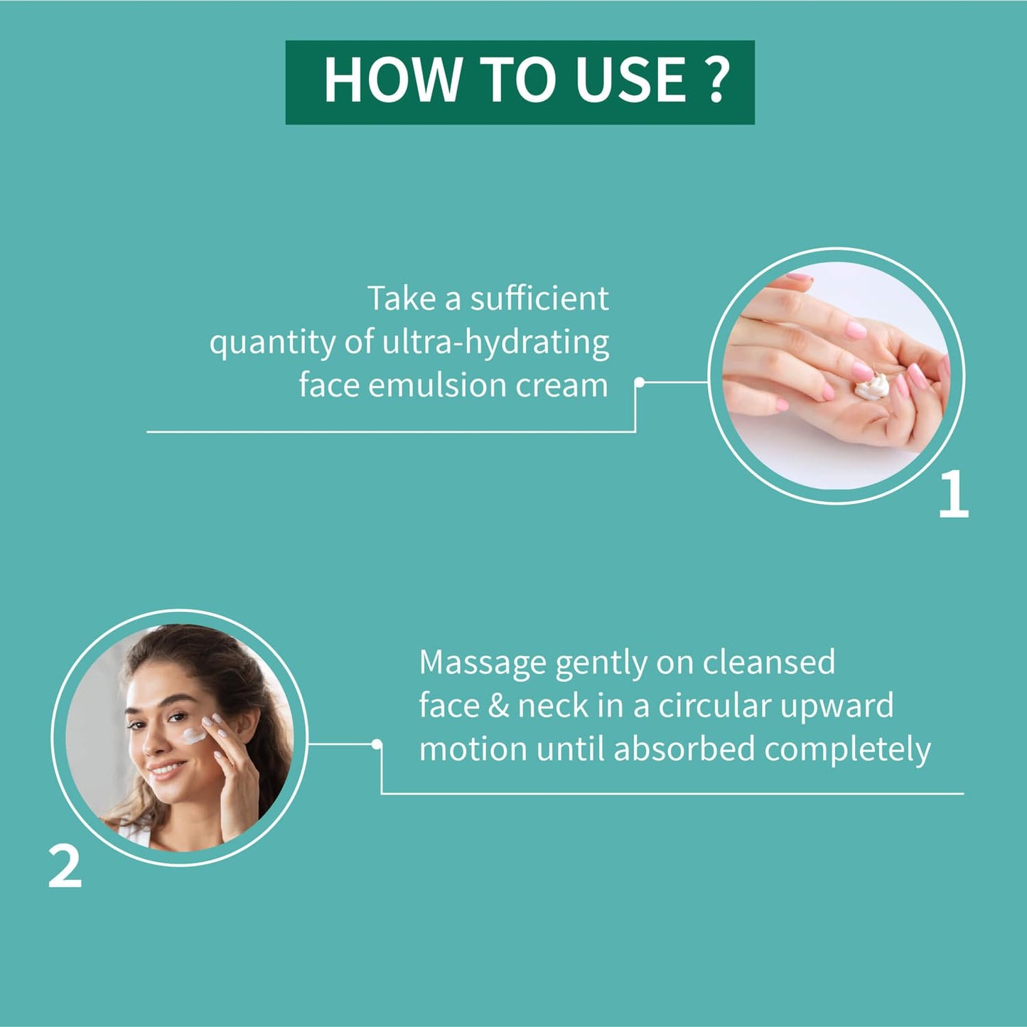 Ayouthveda Ultra Hydrating Face Emulsion Cream | Nature’s Goodness for 24 hours Hydration | Moisturizes, Tones, and Brightens Skin | Prevent Dark spots, Blackheads and Blemishes | With Coconut Water, Aloe Vera, and Green Tea - (Pack Of 1; 60G)