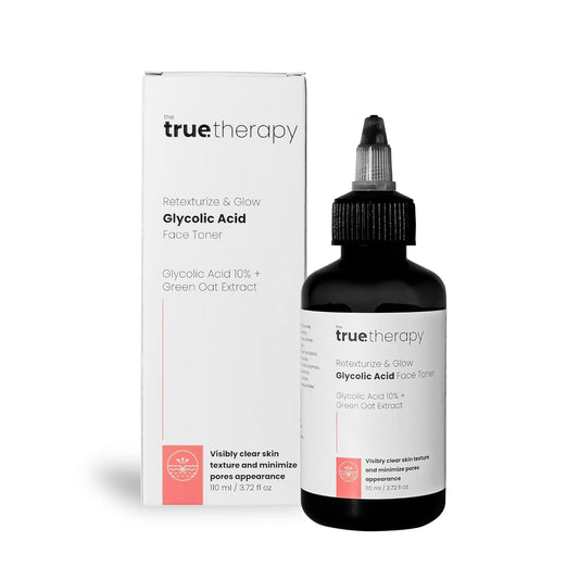 The True Therapy Retexturize 10% Glycolic Acid Toner, Face For Glowing Skin, Pore Tightening Toner For Men & Women, All Skin Types, Numbuzin Toner With Witch Hazel