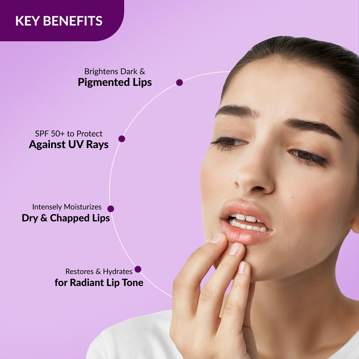 Fixderma Brightening Lip Balm With SPF 50 PA+++ for Pigmented & Dry Lips | 4% Kojic Acid, 2% Alpha Arbutin | Moisturizes, Hydrates & Brightens Pigmented Lips | For Men & Women - 15ml