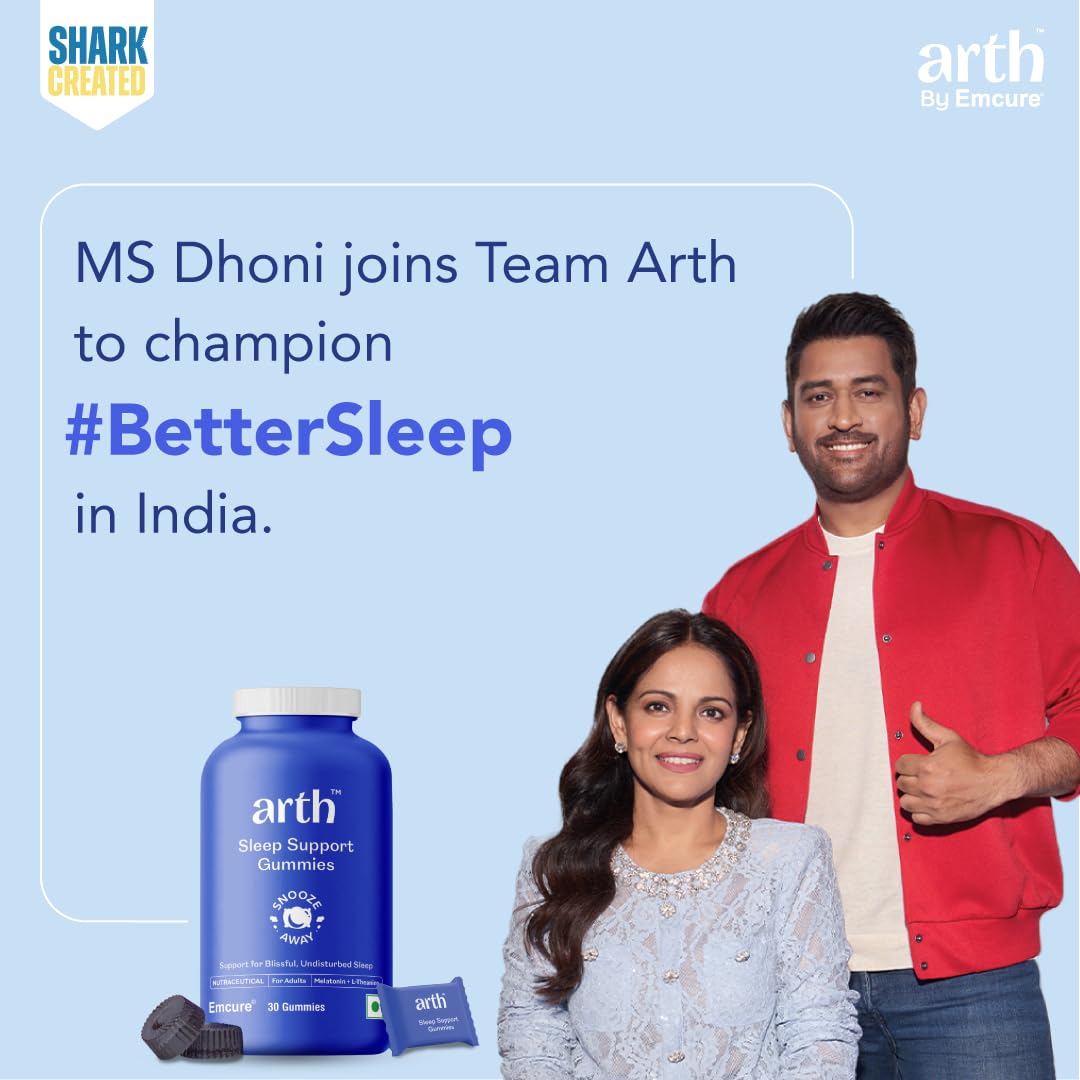 Arth Brahmi & Sleep Support Combo for Men & Women | Focus in Day, Deep Sleep at Night | Brahmi 30 Capsules for Memory, Focus & Mental Clarity + Melatonin 30 Sleep Gummies for Deep Sleep & Relaxation