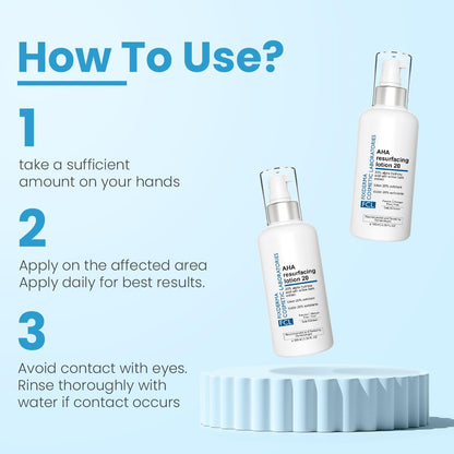 FCL Glycolic Acid AHA 20 Lotion For Body And Face | Dead Skin Remover | Paraben Free AHA Exfoliating Lotion For Dry, Itchy And Rough Skin - 100ml