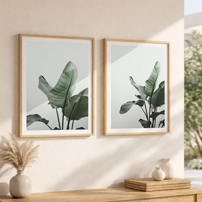Set of 2 wall art paintings for living room & wall painting for bedroom wall decor - (10x13 Inch framed poster, Paintings for home decor)