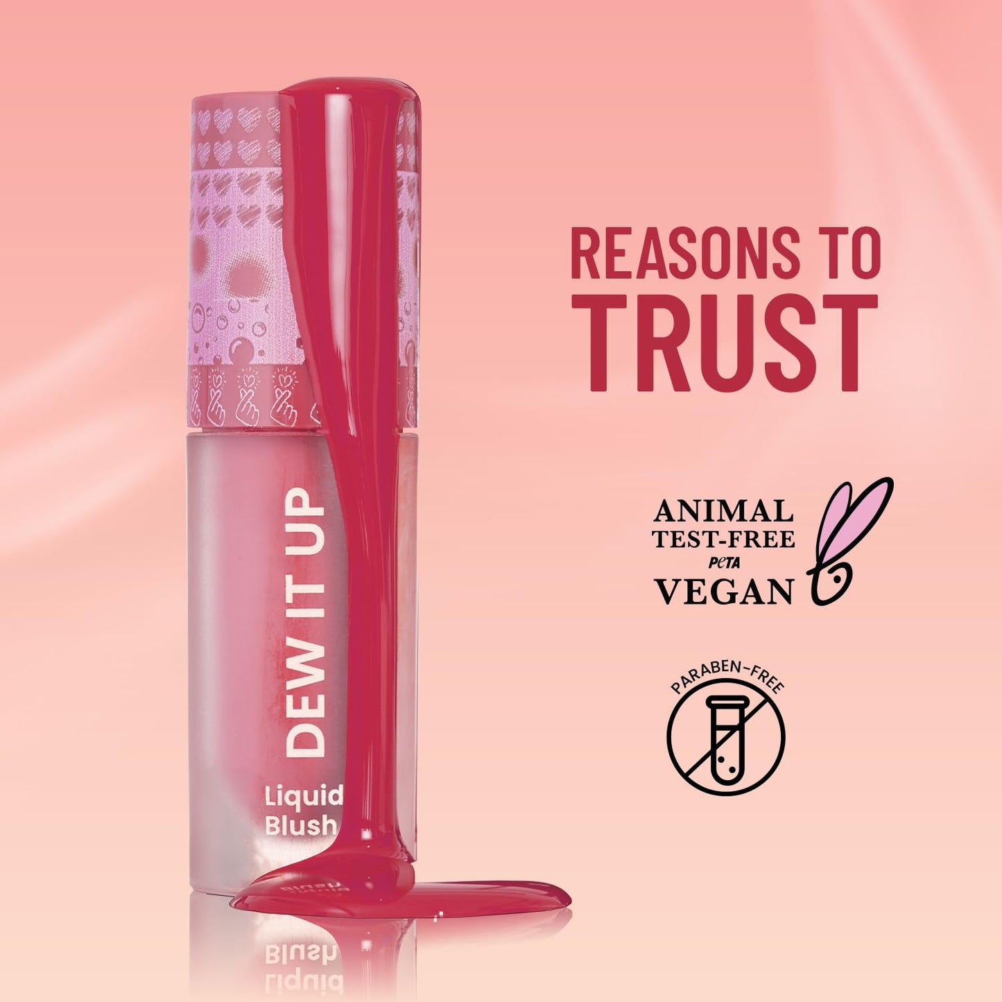 Swiss Beauty Dew It Up Liquid Blush | Dewy Finish| High Colour Payoff | Hydrating | With Vitamin E & C | Shade- 1. Peach Fuzz, 4ml