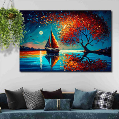Unframed Rolled Art Print|| Nature Theme Canvas Wall Art Print for Home Décor And Office||Unframed canvas Painting For Wall decor||Home wall and Office Interior CR-51