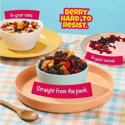 Farmley Berries Mix 160g | 8-In-1 Healthly Snacks Contains Cranberry,Black Raisins,Strawberry,Black Currant & More (Pack of 1)