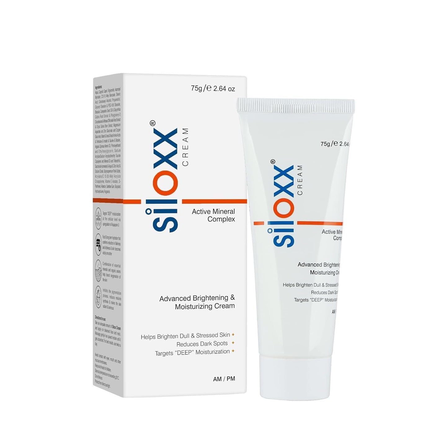 Siloxx Advanced Brightening & Moisturizing Cream with Active Mineral & Hydration Complex | Dark Spot Reduction & Deep Skin Nourishment | 75g