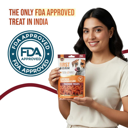 First Bark Dog Treats for Adult Dog & Puppy – Healthy Chews Chicken & Cod Fish Jerky for Dogs, Small Dogs & Shih Tzu | Dog Snacks & Puppy Treats – Chicken & Cod Sandwich (200g) x1
