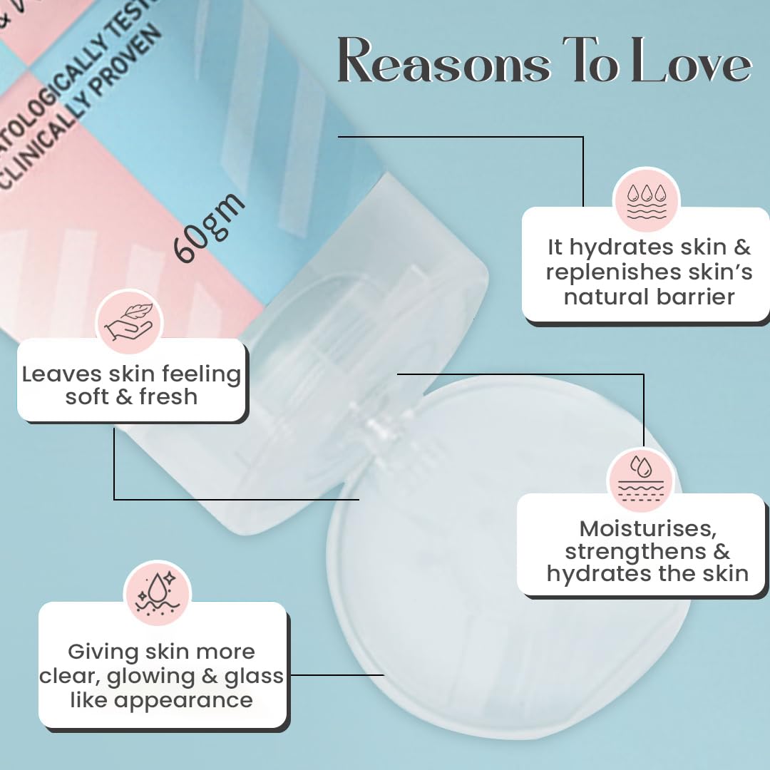 Glamveda Rice & Ceramide Korean Glass Skin Peel off Mask | Reduces Signs of Ageing | For Dry & Dull Skin Brightening & Even Tones Complexion | Peel off Face Mask for Men & Women | 60gm