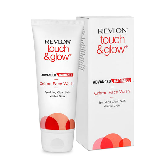 Revlon Touch & Glow Advanced Radiance Crème Face Wash (100 gm)- (Enriched with Vitamins E, C & B5 that moisturize the skin)
