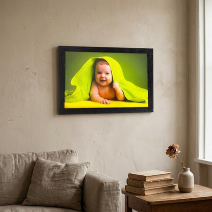 'Cute Baby' UV Art Painting (Synthetic Wood)| Ready to Hnag - (13.5 x 19.5 inch, Multicolor)