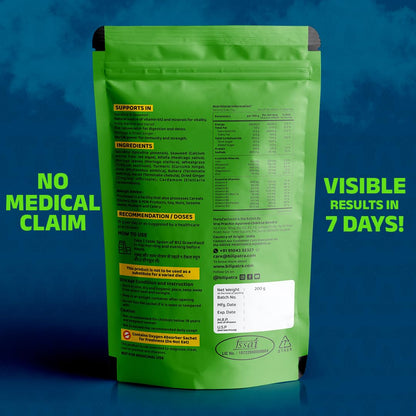 B12 Green Food Powder, 200g | Plant Based Vitamin B12 Supplement (B12GreenFood Powder) | Vitamin B1, B2, B3, B6, B9,C & A | Boost Energy Level, Good For Digestion & Stress, For Men & Women
