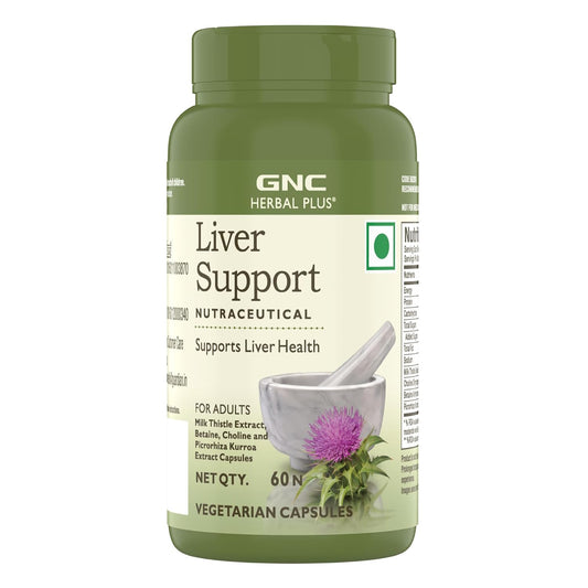 Zephivo GNC Herbal Plus Liver Support With Milk Thistle & Picrorhiza | 60 Capsules | Cleanses Liver | Protects Liver Health | Facilitates Fat Metabolism | Provides Antioxidant Support | Formulated in USA