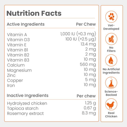 Nootie Daily Multivitamin for Dogs | Vitamins, Minerals & 7 Essential Amino Acids | Immune Boost, Better Vision, Healthy Skin Vet-Formulated Soft Chews | 30 Chews (All Breeds & Life Stages) 16in1