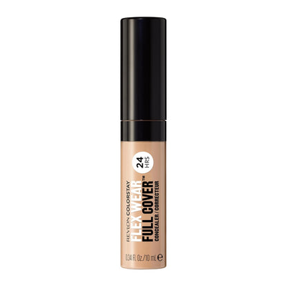 Revlon ColorStay Flex Wear, Full Cover Non-Creasing Concealer, Infused with Hyaluronic Acid & Vitamin E, Flexible Longwear, 030 Light Medium, 10 ml