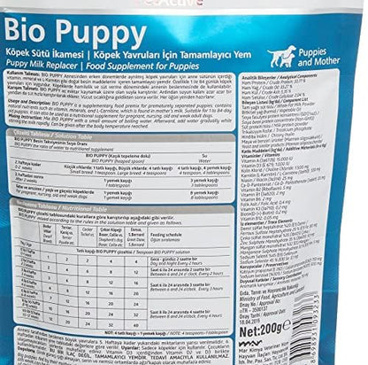 Bio PetActive BIO Puppies 200 GRM Puppy Milk Replacer Food Supplement for Puppies Helps in Growth & Development of Puppy Dogs