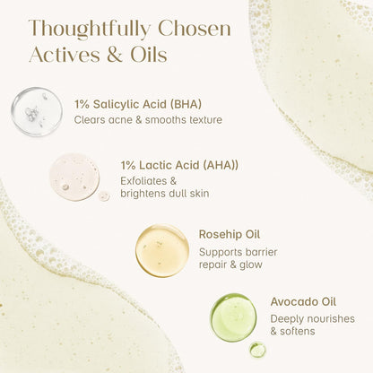 Seoulskin Exfoliating Shower Oil with 1% Salicylic Acid & 1% Lactic Acid | For Body Acne, Strawberry Skin, De-Tan | With Avocado & Rosehip Oil | Gentle Exfoliating Shower Gel | Oil-to-Foam Lather | Non-Drying | Korean Skincare | Shower Oil | 300 ml