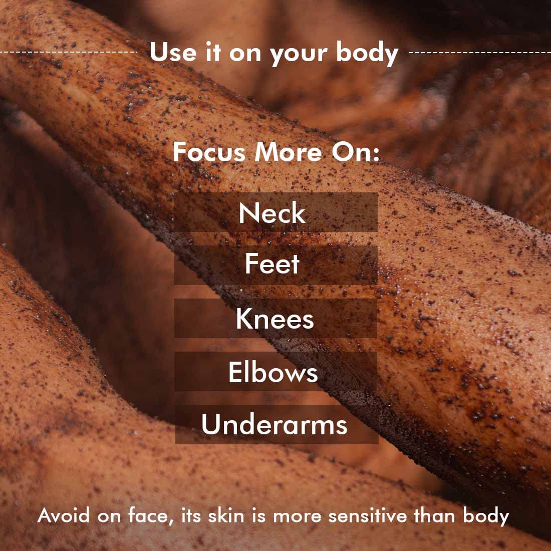 mCaffeine Exfoliating Coffee Body Scrub for Soft-Smooth Skin & Tan Removal | For Women & Men | De-Tan Bathing Scrub with Coconut Oil | Removes Dirt & Dead Skin from Neck, Knees, Elbows & Arms | All Skin Types - 55gm