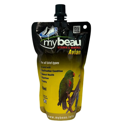 Palamountains My Beau Avian Liquid Vitamin & Omega Supplement for Birds, High Absorption (99.5%), Enhances Feather & Skin Health, Digestion, & Vitality – Scientifically Formulated, 300ml