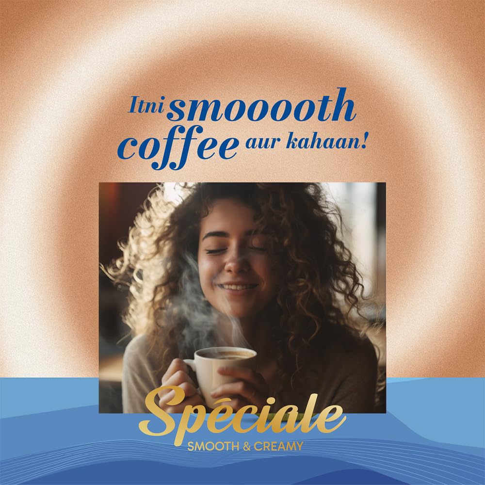 Continental Speciale | Vanilla Flavoured Coffee | 50 gm Jar | Makes 25 Cups | Instant flavored Coffee for both Hot & Cold Coffee | Medium Roast