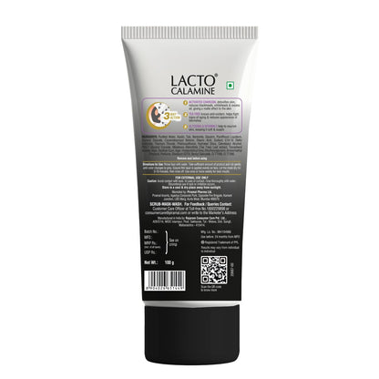 Lacto Calamine 3-in-1 Charcoal Face Scrub-Mask-Wash for Pollution Defence | 100 ml x 1 | Multi-action Encapsulated Charcoal Face Wash, Face Scrub, Face Mask with Kaolin Clay, Tea Tree Oil & Vitamin E