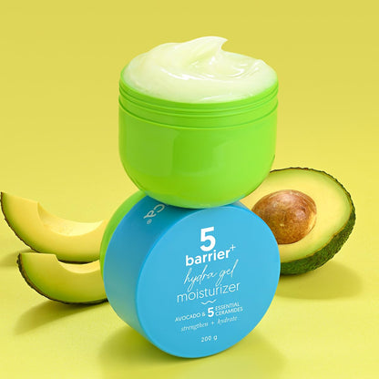 Aqualogica Barrier+ Hydra Gel Moisturizer with 5 Ceramides & Avocado | 24-Hour Intense Hydration | Weightless Water-Like Gel Texture | Non Sticky & Quick Absorbing for Healthy Skin Barrier | 200 g