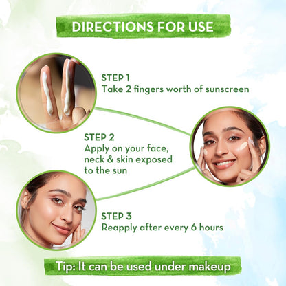 Mamaearth Ubtan Detan Sunscreen With Turmeric & Saffron | SPF 50 & PA++++ for UVA/B Protection | Tan Protection | Brightens Skin | Non-Greasy & Lightweight | No White Cast | For All Skin Types | 50 g